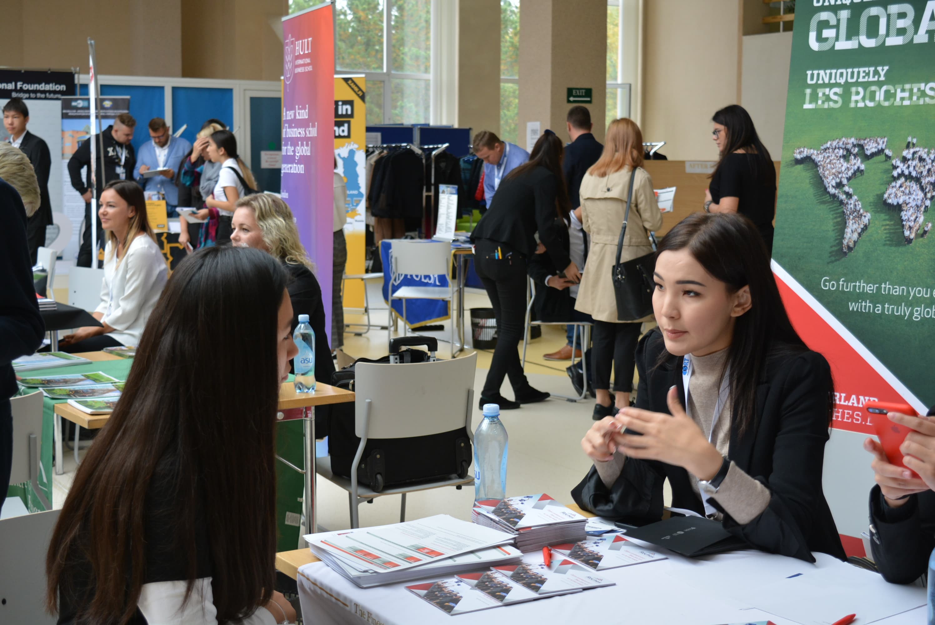 Students exploring educational opportunities at Miras International School